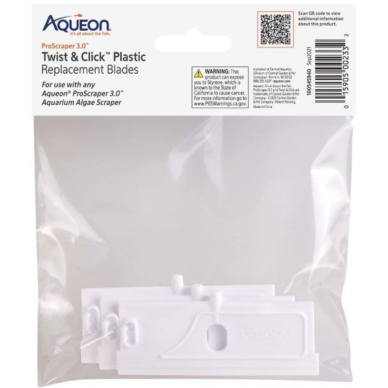 Aqueon ProScraper 3.0 Twist and Click Plastic Replacement Blades - Aquatic Connect