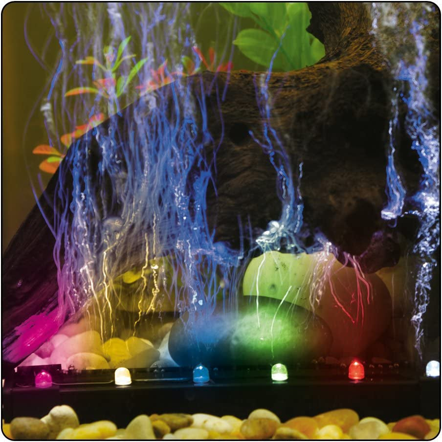 Via Aqua LED Light and Airstone Slow Color Changing - Aquatic Connect