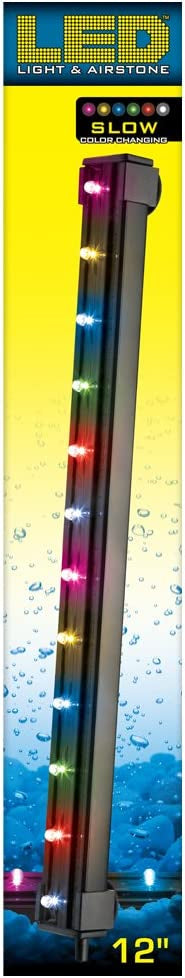 Via Aqua LED Light and Airstone Slow Color Changing - Aquatic Connect