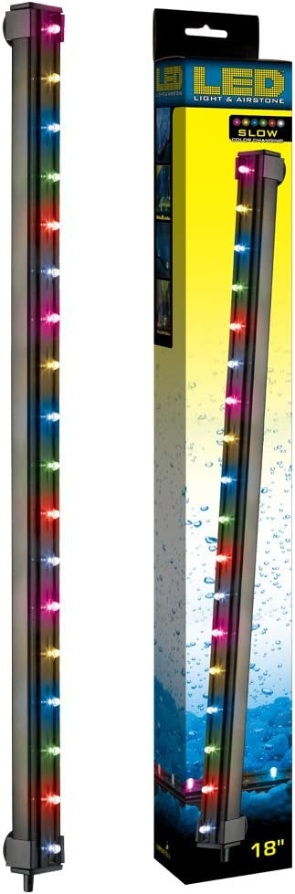Via Aqua LED Light and Airstone Slow Color Changing - Aquatic Connect