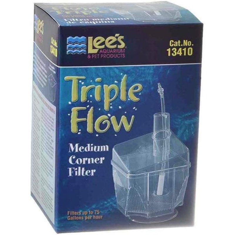 Lees Triple Flow Corner Aquarium Filter - Aquatic Connect