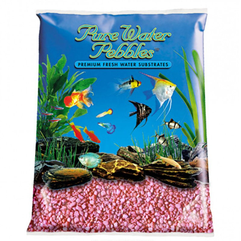 Pure Water Pebbles Aquarium Gravel Neon Pink - Aquatic Connect