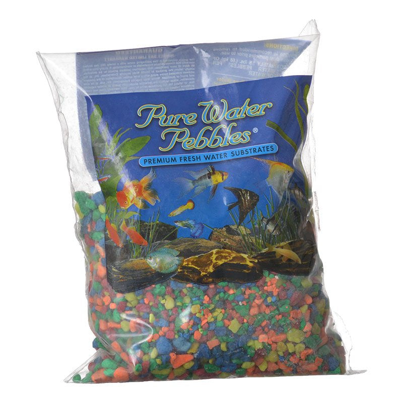 Pure Water Pebbles Aquarium Gravel Neon Rainbow - Aquatic Connect