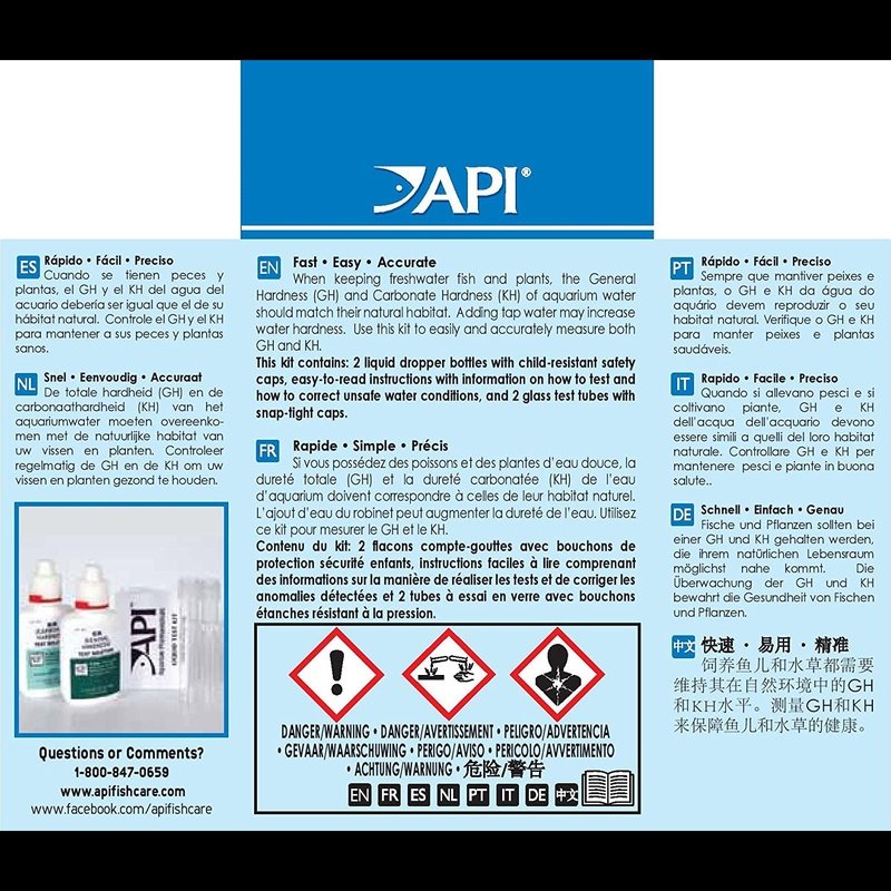 API GH and KH Test Kit - Aquatic Connect