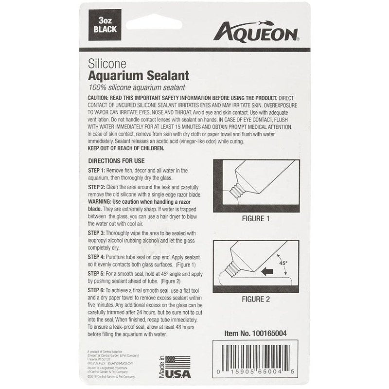 Aqueon Silicone Aquarium Sealant Black - Aquatic Connect