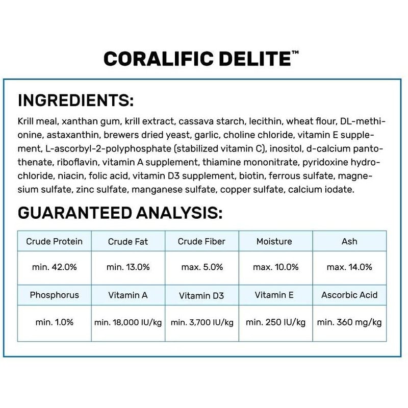 Hikari Coralific Delite Dual Use Floating Coral Food - Aquatic Connect