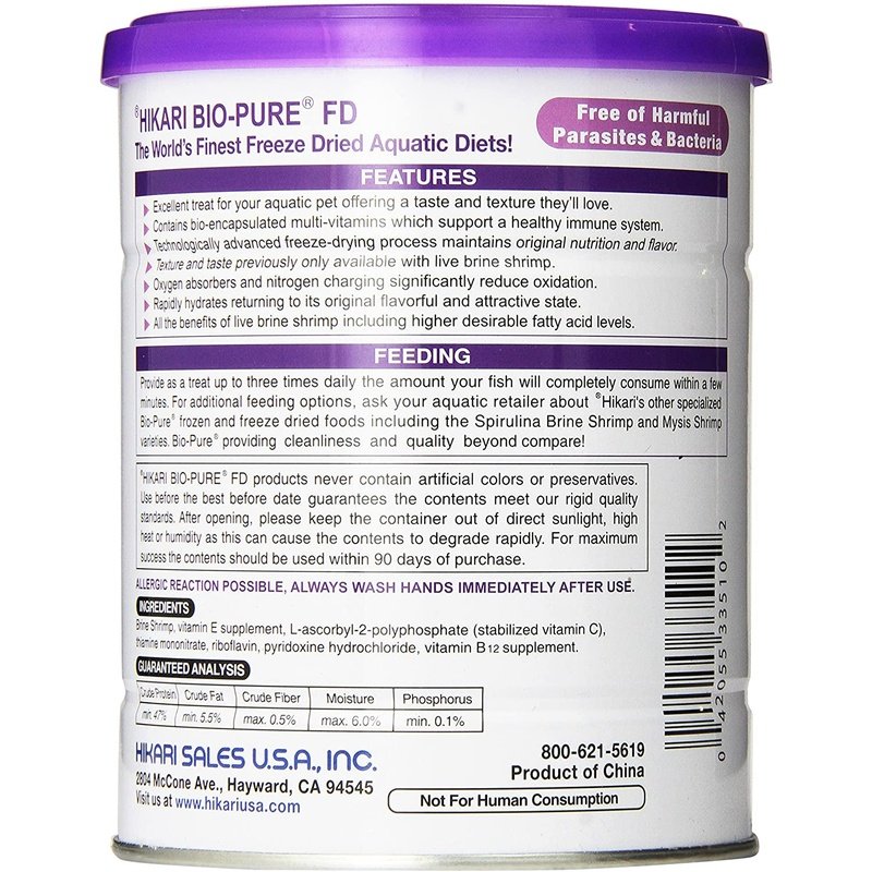 Hikari Brine Shrimp Freeze Dried Food - Aquatic Connect