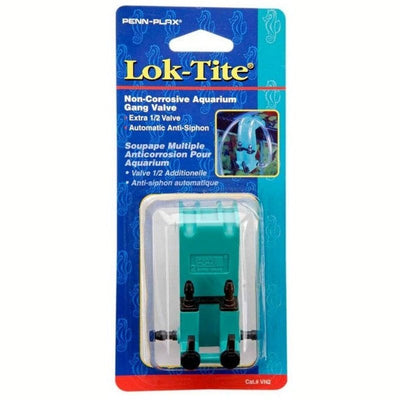 Penn Plax Lok-Tite Plastic Valve with Hanger 2 Gang Valve - Aquatic Connect