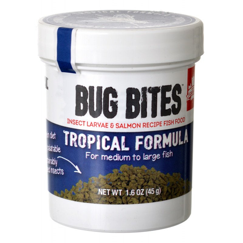 Fluval Bug Bites Tropical Formula Granules for Medium-Large Fish - Aquatic Connect