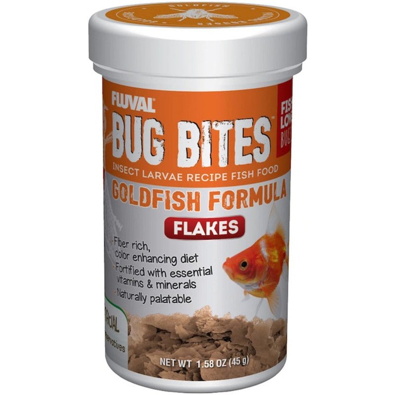 Fluval Bug Bites Insect Larvae Goldfish Formula Flakes - Aquatic Connect