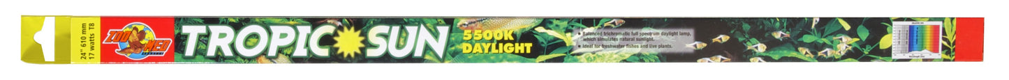 Zoo Med Tropic Sun 5500K Daylight T8 Fluorescent Bulb - Aquatic Connect